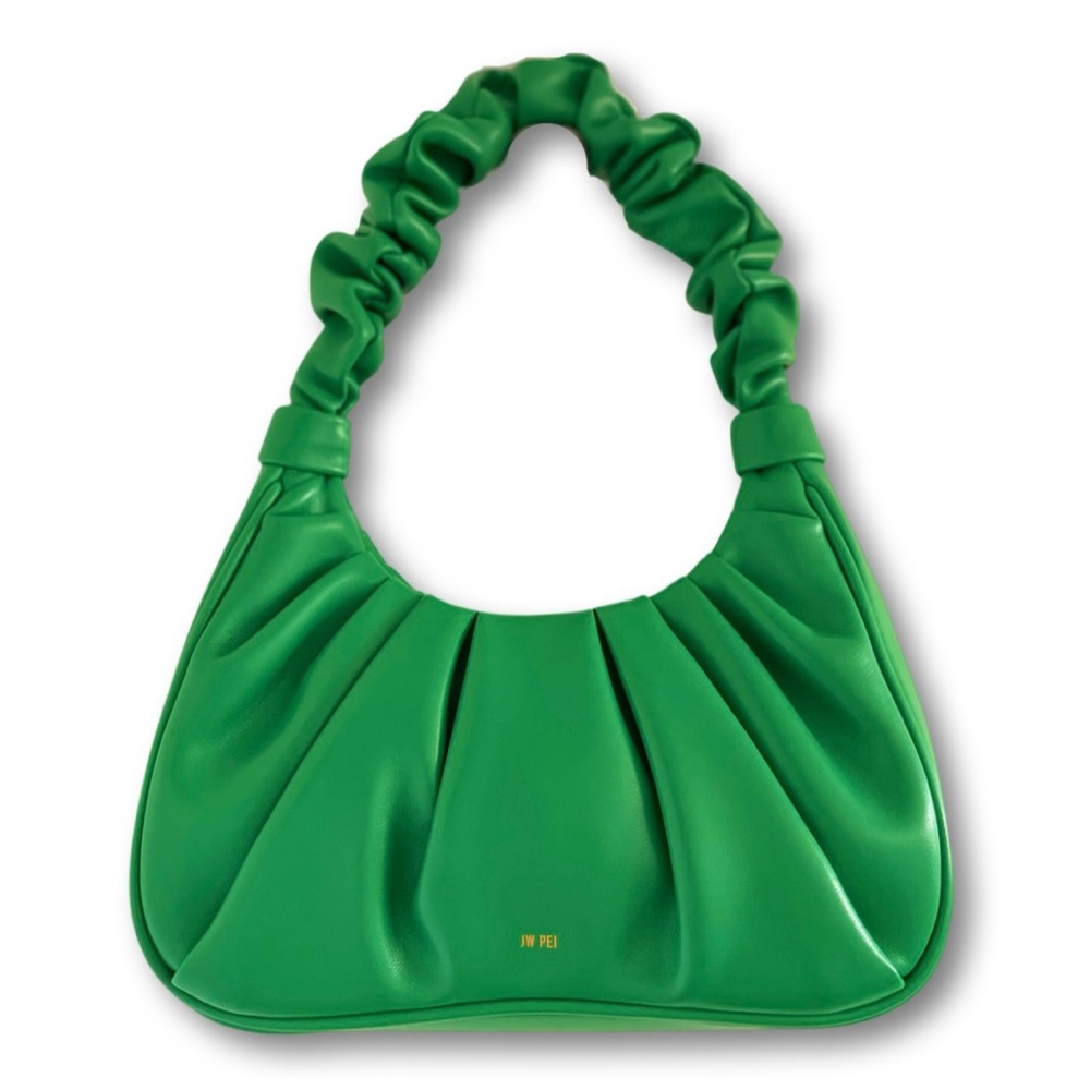 JW PEI- Gabbi Ruched Hobo Handbag - Grass Green